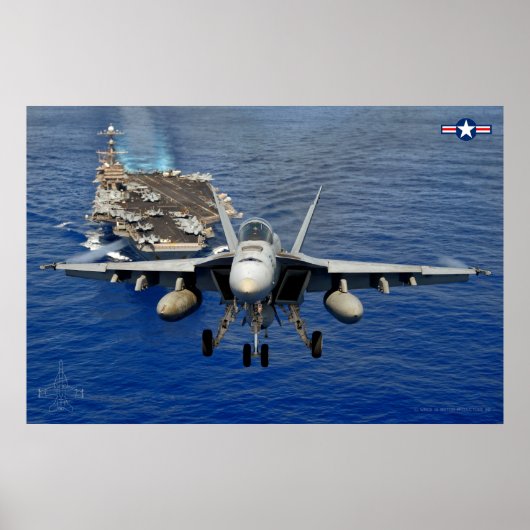 POSTER F/A-18E SUPER HORNET (Devant)