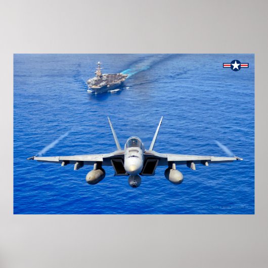 POSTER F/A-18E SUPER HORNET (Devant)