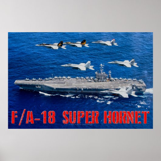 POSTER F/A-18E SUPER HORNET (Devant)