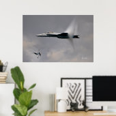 Poster F/A-18F en vol (Bureau à domicile)