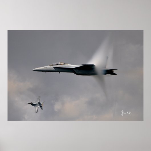 Poster F/A-18F en vol (Devant)