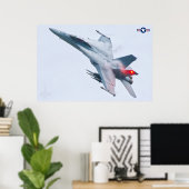 POSTER F/A-18F SUPER HORNET (Bureau à domicile)