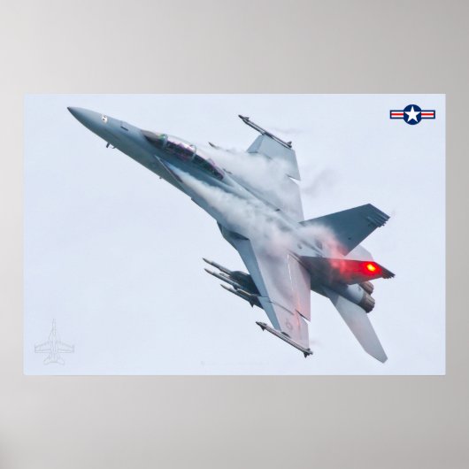 POSTER F/A-18F SUPER HORNET (Devant)