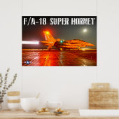 POSTER F/A-18F SUPER HORNET (Cuisine)