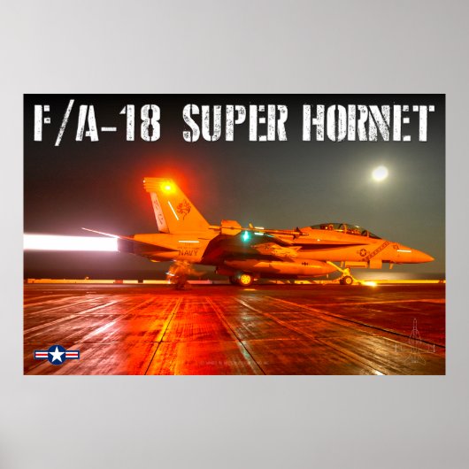 POSTER F/A-18F SUPER HORNET (Devant)