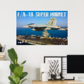 POSTER F/A-18F SUPER HORNET (Bureau à domicile)