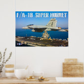 POSTER F/A-18F SUPER HORNET (Cuisine)