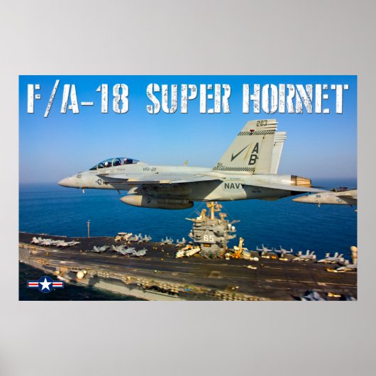 POSTER F/A-18F SUPER HORNET (Devant)