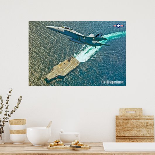 POSTER F/A-18F SUPER HORNET (Cuisine)