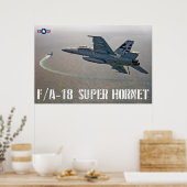 POSTER F/A-18F SUPER HORNET (Cuisine)