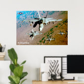 POSTER F/A-18F SUPER HORNET (Bureau à domicile)