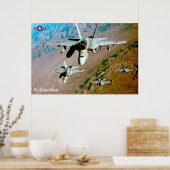 POSTER F/A-18F SUPER HORNET (Cuisine)
