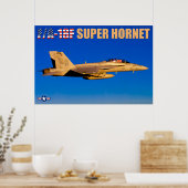POSTER F/A-18F SUPER HORNET (Cuisine)