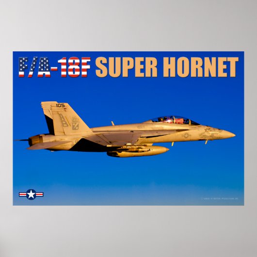 POSTER F/A-18F SUPER HORNET (Devant)