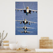 POSTER F/A-18F SUPER HORNET (Cuisine)