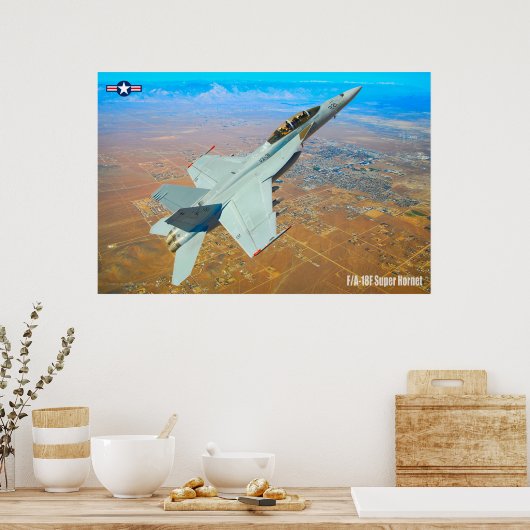 POSTER F/A-18F SUPER HORNET (Cuisine)