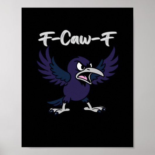 Poster F-Caw-F Aesthetic Graphic (Devant)