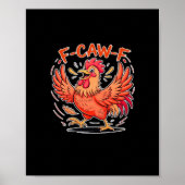 Poster F-Caw-F Attitude Classic Retro Style (Devant)