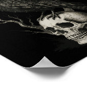 Poster F-caw-f Black Crow Pun Drôle Oiseau Cawing Gothic (Coin)