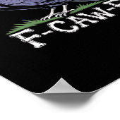 Poster F-Caw-F Bone Text Skull Raven - Gothic Macabre Hum (Coin)