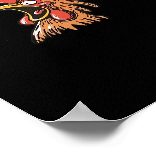 Poster F-Caw-F Chicken Classic Cool Unique (Coin)