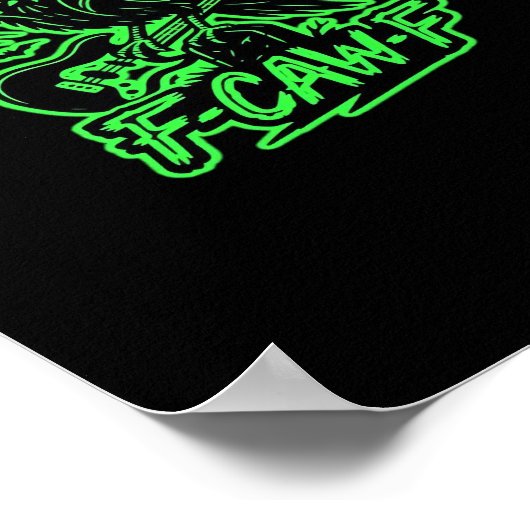 Poster F-Caw-F Chicken Classic Minimal Clean (Coin)