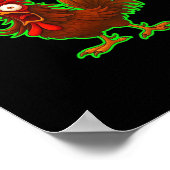 Poster F-Caw-F Chicken Classic Retro Graphic (Coin)