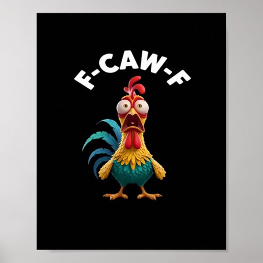 Poster F-Caw-F Chicken F-Caw-F Chicken Classic Cool Uniqu (Devant)
