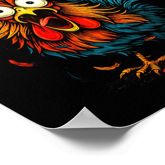 Poster F-caw-f Chicken Fcawf Rooster Coffee Funny Office (Coin)