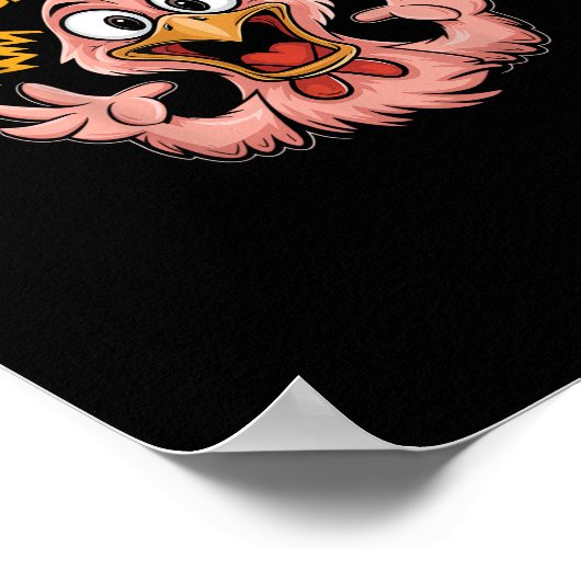 Poster F Caw F Chicken Funny FCawF Rooster F-Caw-F Chicke (Coin)