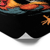 Poster F-caw-f Chicken Funny Rooster Humor Farm Animal Me (Coin)