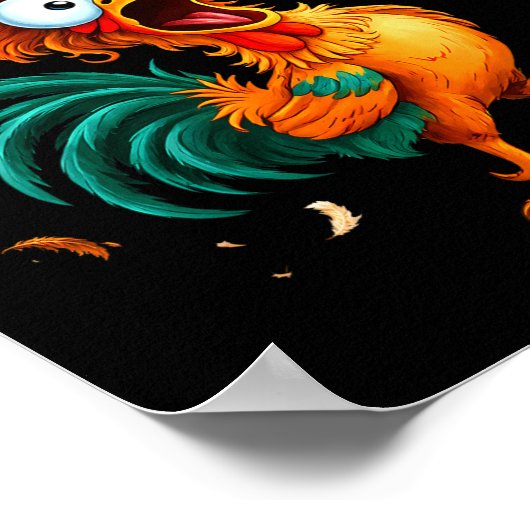 Poster F-caw-f Chicken Quote Rooster Fcawf Funny Fawk Off (Coin)