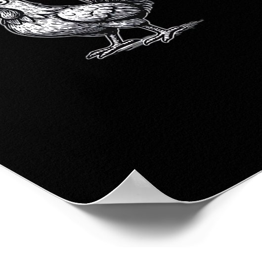 Poster F-Caw-F Chicken Retro Graphic (Coin)