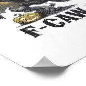 Poster F-Caw-F Classic Minimal Design (Coin)