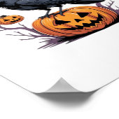 Poster F-Caw-F Classique Halloween Corbeau Citrouille Tee (Coin)