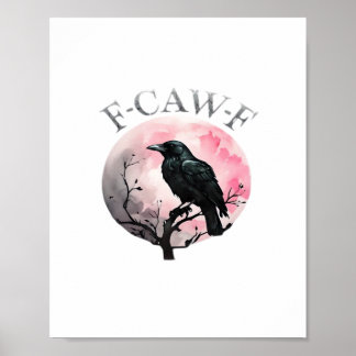 Poster F-Caw-F Classique Rétro Cool