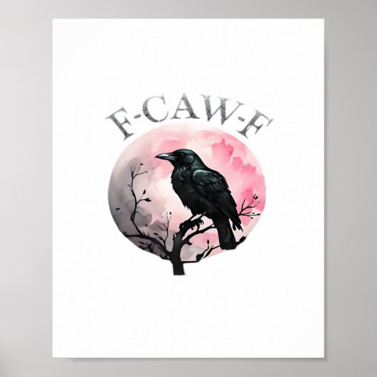 Poster F-Caw-F Classique Rétro Cool (Devant)