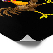 Poster F Caw F Coq Oiseau Drôle Chasseur de Poulet Fawk  (Coin)