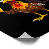 Poster F Caw F Coq Oiseau Drôle Fcawf Chuchoteur de Poule (Coin)