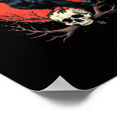 Poster F-Caw-F Corbeau drôle Style gothique Humour Corbea (Coin)
