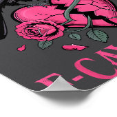 Poster F Caw F Crow Anti Valentine's Day Dark Gothic Brok (Coin)