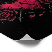 Poster F Caw F Crow Anti Valentine's Day Dark Gothic Brok (Coin)