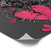 Poster F Caw F Crow Anti Valentine's Day Dark Gothic Brok (Coin)