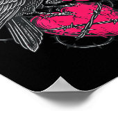 Poster F Caw F Crow Anti Valentine's Day Dark Gothic Brok (Coin)