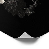 Poster F-Caw-F Crow Funny Crow F-Caw-F Gear Minimal Clean (Coin)
