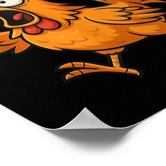 Poster F-caw-f Crow Funny Fcawf Black Bird Chicken Meme G (Coin)