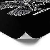 Poster F-Caw-F Crow Gothic Humor Funny (Coin)