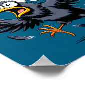 Poster F-caw-f Crow Quote Meme - Funny Christmas Raven Hu (Coin)