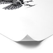 Poster F Caw F Crow Retro Classic Style (Coin)