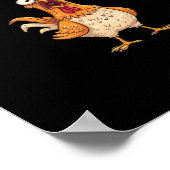 Poster F-Caw-F Drôle de poulet disant Coq Meme Sarcasti (Coin)